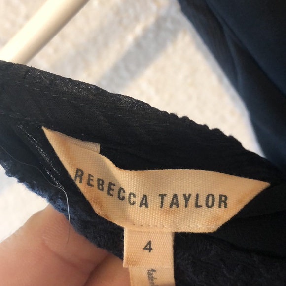 Rebecca Taylor lace off the shoulder long sleeve - Picture 2 of 9